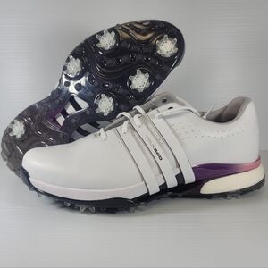 Adidas Mens Size 11.5 Tour 360 24 Boost Golf Shoes Cloud White Shadow Fig IE3366